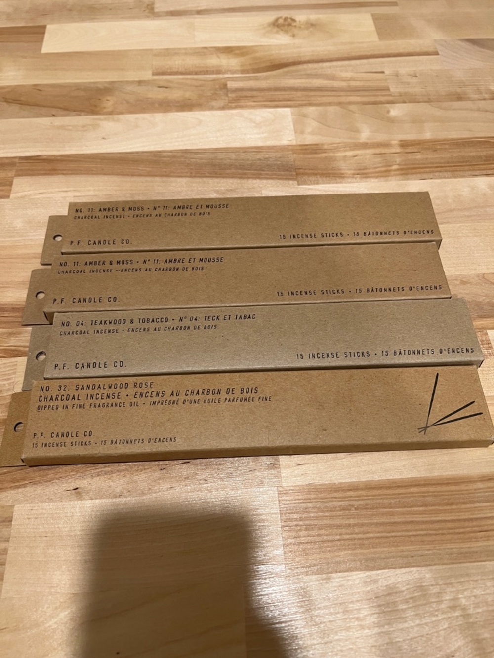 P.F. Candle Co. Charcoal Incense Sticks - variety pack